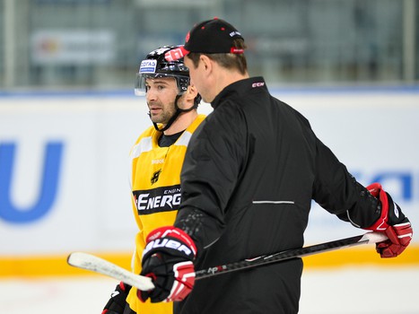 Раскатка "Авангарда" перед заключительным матчем регулярного чемпионата с "Барысом"