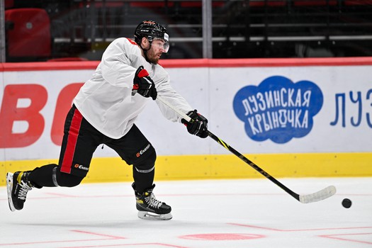 Тренировка «Авангарда» перед матчем с «Куньлунь Ред Стар»