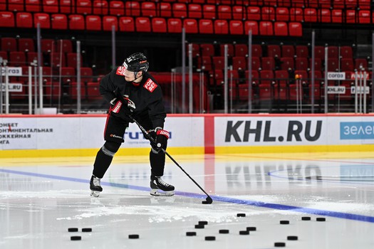 Раскатка «Авангарда» перед третьим матчем финала Востока с «Ак Барсом»