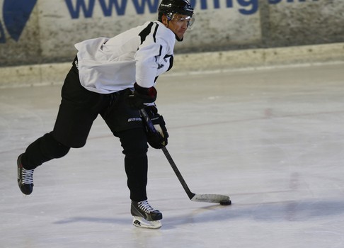 Раскатка перед первым матчем межсезонья в Фюссене