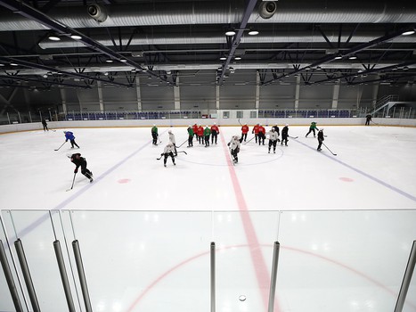 Тренировка «Авангарда» перед первым матчем серии с «Ак Барсом»