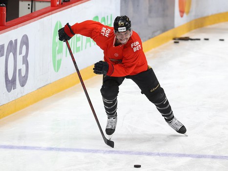 Раскатка «Авангарда» перед матчем с «Металлургом»