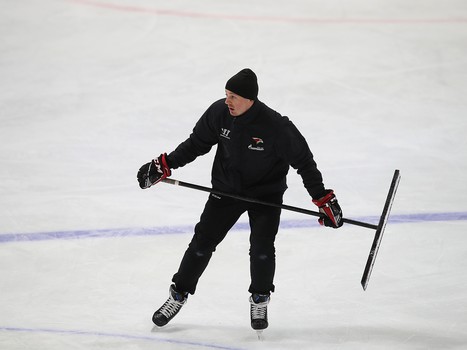 Раскатка «Авангарда» перед матчем с «Автомобилистом»