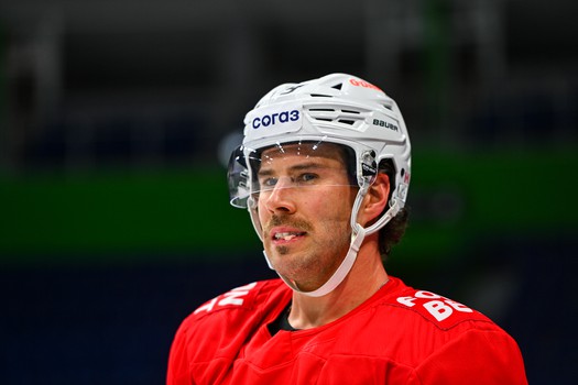 Раскатка «Авангарда» перед матчем в Уфе