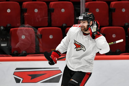 Раскатка «Авангарда» перед матчем с «Металлургом»