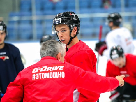 Раскатка «Авангарда» перед матчем с «Салаватом Юлаевым»