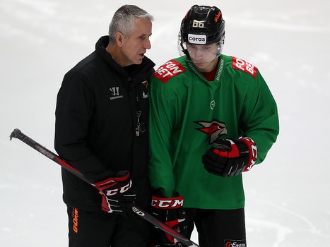 Раскатка «Авангарда» перед матчем с «Витязем»