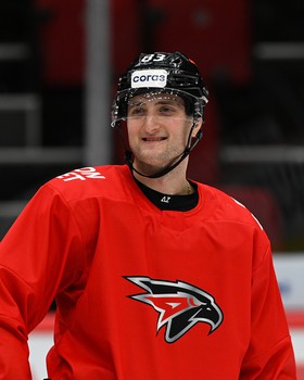 Тренировка «Авангарда» перед матчем с «Нефтехимиком»