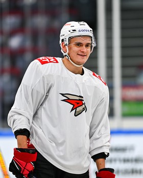 Раскатка «Авангарда» перед матчем в Магнитогорске