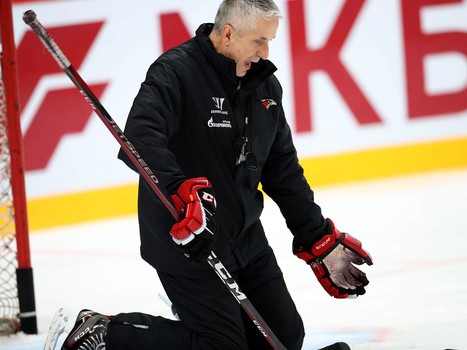 Раскатка «Авангарда» перед матчем с минским «Динамо»