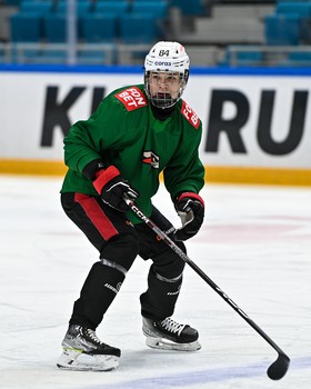 Раскатка «Авангарда» перед матчем в Астане