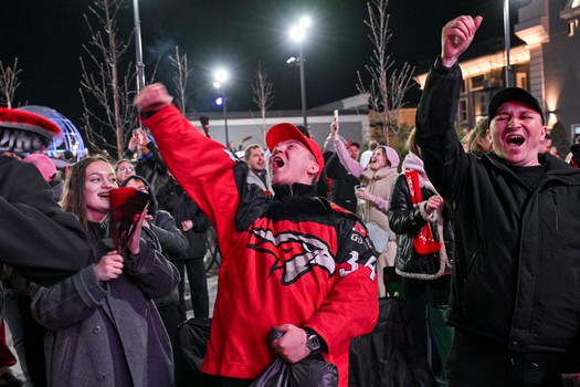 Фан-зона «Авангарда» в Городском саду