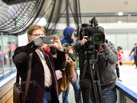 Открытая тренировка "Авангарда" для СМИ