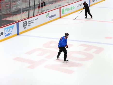 Тренировка «Авангарда» во время паузы в чемпионате