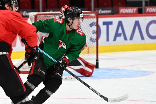 Раскатка «Авангарда» перед матчем с «Автомобилистом»