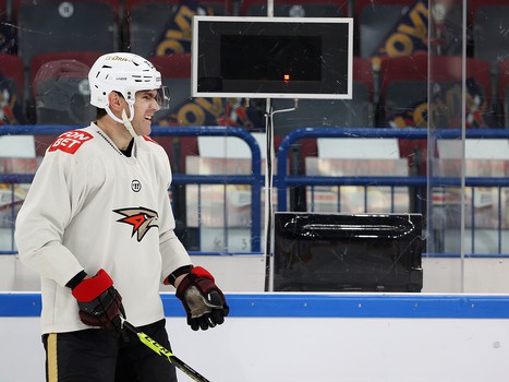 Раскатка «Авангарда» перед матчем в Магнитогорске