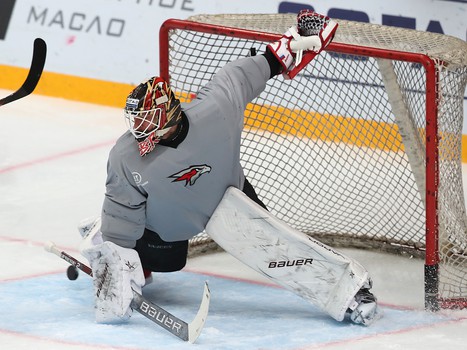 Раскатка «Авангарда» перед матчем с «Магниткой»