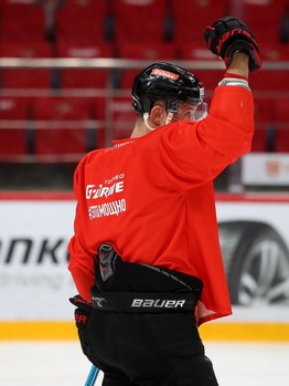 Раскатка «Авангарда» перед матчем с «Салаватом Юлаевым»