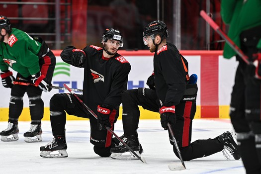 Раскатка «Авангарда» перед матчем с «Автомобилистом»