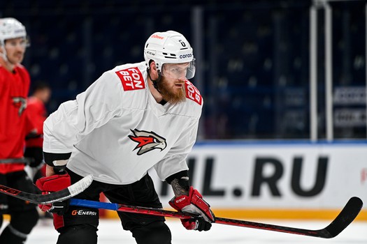 Раскатка «Авангарда» перед матчем в Ярославле