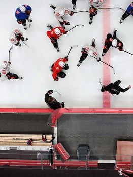 Тренировка «Авангарда» во время паузы в чемпионате