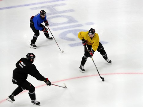 Раскатка «Авангарда» перед матчем с «Сибирью»