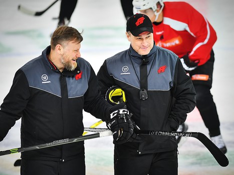 Раскатка "Авангарда" перед седьмым матчем серии с "Салаватом Юлаевым"