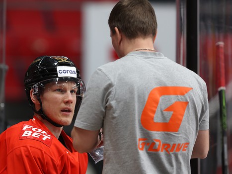 Раскатка «Авангарда» перед матчем против СКА