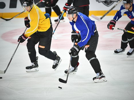 Раскатка "Авангарда" перед матчем с "Торпедо"