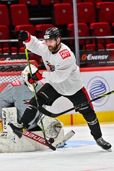 Раскатка «Авангарда» перед матчем с «Металлургом»