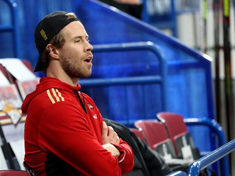 Тренировка «Авангарда» перед матчем в Магнитогорске