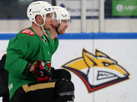 Тренировка «Авангарда» перед вторым матчем серии в Магнитогорске