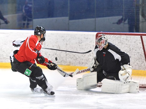 Тренировка перед игрой с "Медвешчаком"