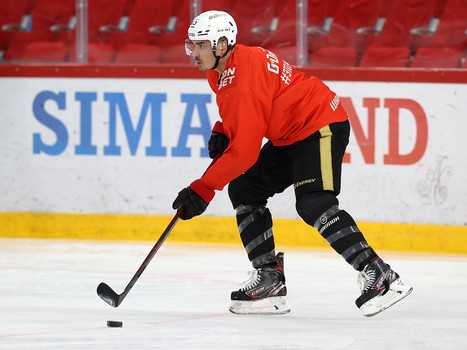 Раскатка «Авангарда» перед матчем в Екатеринбурге