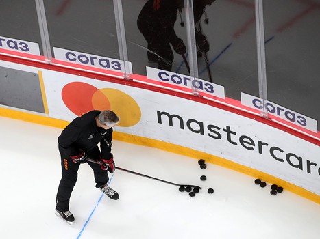 Тренировка «Авангарда» во время паузы в чемпионате