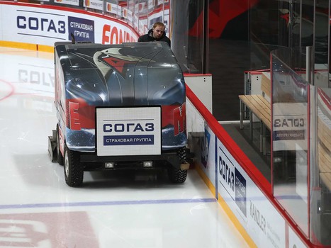 Раскатка «Авангарда» перед матчем с «Барысом»