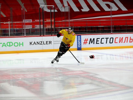 Раскатка «Авангарда» перед матчем с «Северсталью»