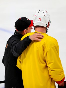 Раскатка «Авангарда» перед выездным матчем с «Йокеритом»