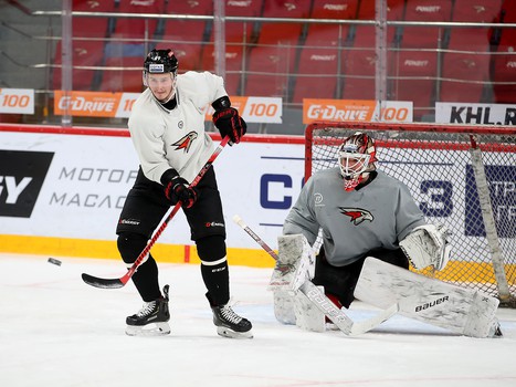 Раскатка «Авангарда» перед матчем с «Ак Барсом»