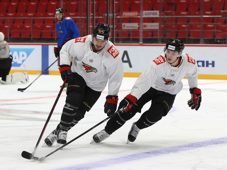 Раскатка «Авангарда» перед матчем с «Витязем»