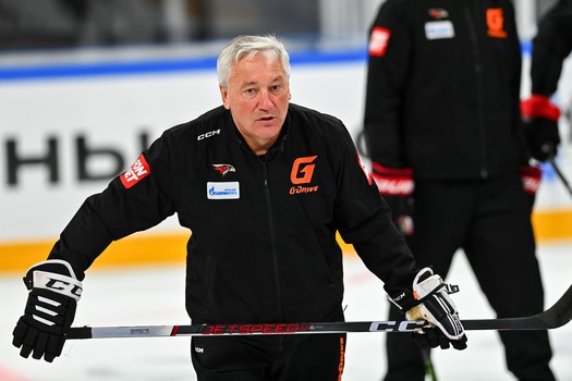 Раскатка «Авангарда» перед матчем в Новосибирске