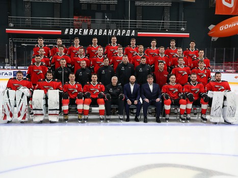 Фотографирование команды перед плей-офф