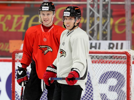 Раскатка «Авангарда» перед матчем против СКА