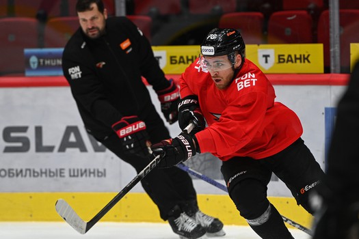 Раскатка «Авангарда» перед матчем с «Салаватом Юлаевым»