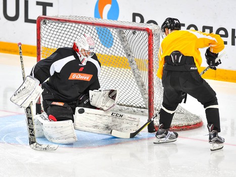 Раскатка "Авангарда" перед матчем с ЦСКА