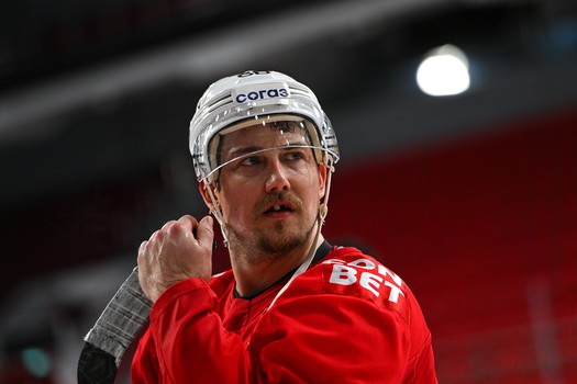 Тренировка «Авангарда» перед матчем в Екатеринбурге