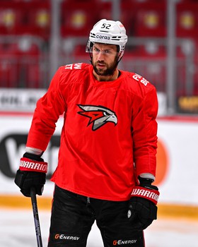 Раскатка «Авангарда» перед матчем в Челябинске