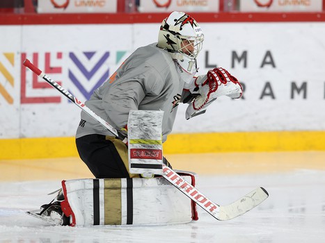 Раскатка «Авангарда» перед матчем в Екатеринбурге
