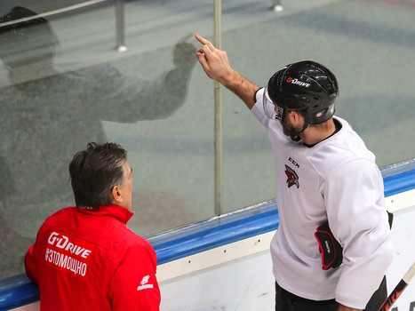 Раскатка «Авангарда» перед матчем с ХК «Сочи»