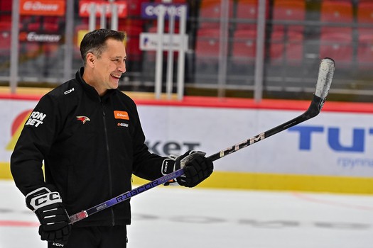 Тренировка воспитанников Хоккейной Академии «Авангард» 2019 года рождения на G-Drive Арене